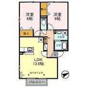 ソレアード Aの間取り画像