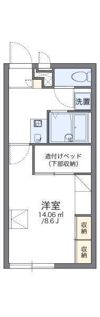 レオパレスヴェルデの間取り画像