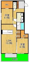 D-ROOM八幡駅前の間取り画像
