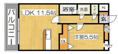 ラ・フォルツァ井尻の間取り画像