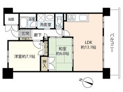 アスレ東原Ⅱ番館の間取り画像