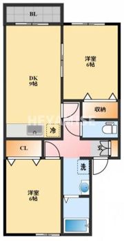 セジュールYMⅢの間取り画像