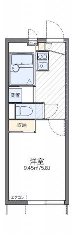 レオパレスコンフォート宇留毛の間取り画像