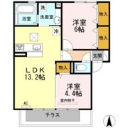 Rioくるま Ⅱの間取り画像