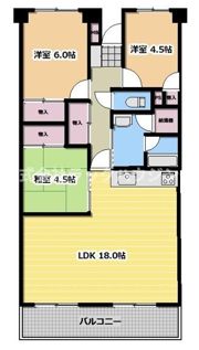 寝屋川サンハイツA棟の間取り画像