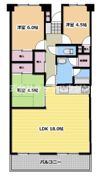 寝屋川サンハイツA棟の間取り画像