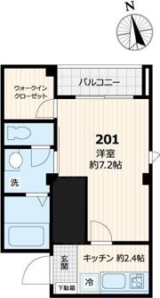 LAX中野坂上の間取り画像