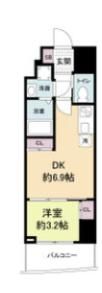 セレニテ難波プリエの間取り画像