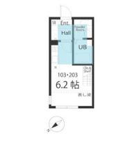 ハーミットクラブハウス井土ヶ谷ⅢB号棟の間取り画像