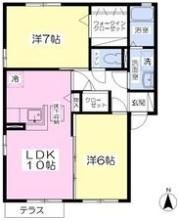 ポラールA棟の間取り画像