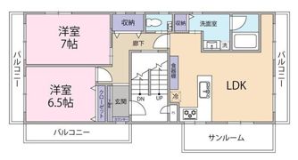 サンハイネスの間取り画像