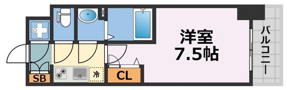 ワールドアイ京町堀の間取り画像