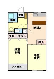 ピース・レーヴの間取り画像