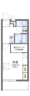 レオパレス森見公園の間取り画像