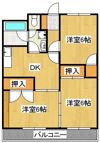 グランドハイツ湯川の間取り画像