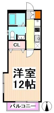 大原KYハイツⅢの間取り画像