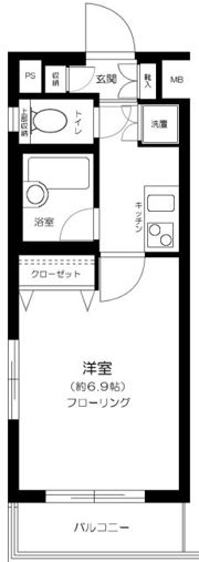 プレール・ドゥーク西新宿の間取り画像