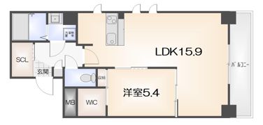 SUNNY SIDE COURTの間取り画像