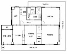 桑畑高徳マンションの間取り画像