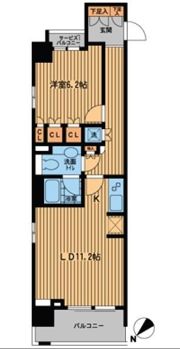 プライムアーバン日本橋横山町の間取り画像