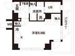 レジディア白金高輪の間取り画像