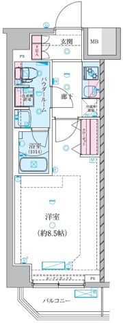 GENOVIA川崎鈴木町skygardenの間取り画像