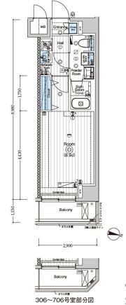 MAXIV川崎SOUTH DUEの間取り画像