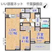 CLASSEUM都賀の間取り画像