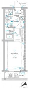 DIPS高田馬場駅前の間取り画像
