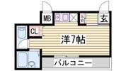 シャルマンフジ須磨壱番館の間取り画像