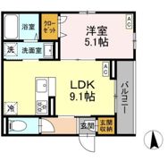 Dアセット栄町の間取り画像