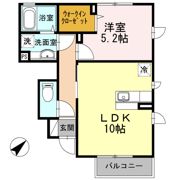 ルミエール Bの間取り画像