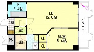 セントラルリバー祇園の間取り画像
