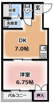 メゾンドハルカの間取り画像