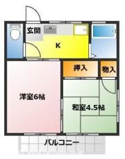 サンハウス松本Bの間取り画像