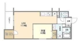 ウェルスクエア帝塚山の間取り画像