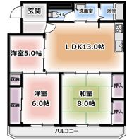 グロース寝屋川Ⅰの間取り画像