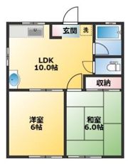 都立大ハイツの間取り画像