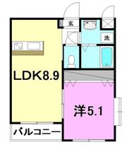 ロアジス衣山の間取り画像