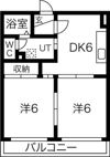 マンションリビエールI【注:①60歳以上オーナー審査有②外国籍不可(法人契約の場合も)】の間取り画像