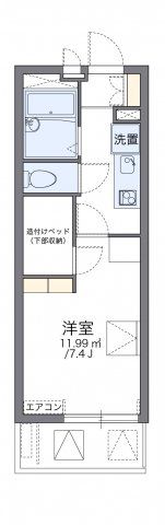 レオパレスドリームハウス枚方の間取り画像