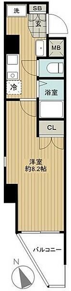 シンシア早稲田の間取り画像