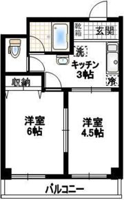 カーサマレーア武蔵関の間取り画像