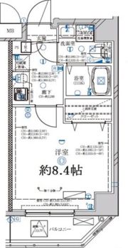 ディアレイシャス日暮里EASTの間取り画像