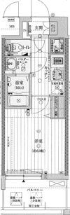 レジュールアッシュ都島ブリーゼの間取り画像