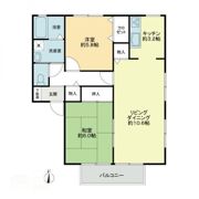 フォブールあじさいCの間取り画像