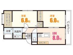 第一八木コーポの間取り画像