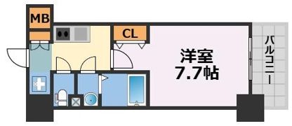 フォーリアライズ弁天町ノビアの間取り画像