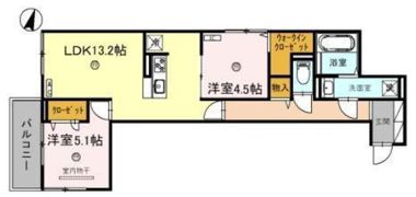 サンパティーク住吉の間取り画像