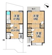 東野門口町(山科パーツハイツ) 貸家の間取り画像